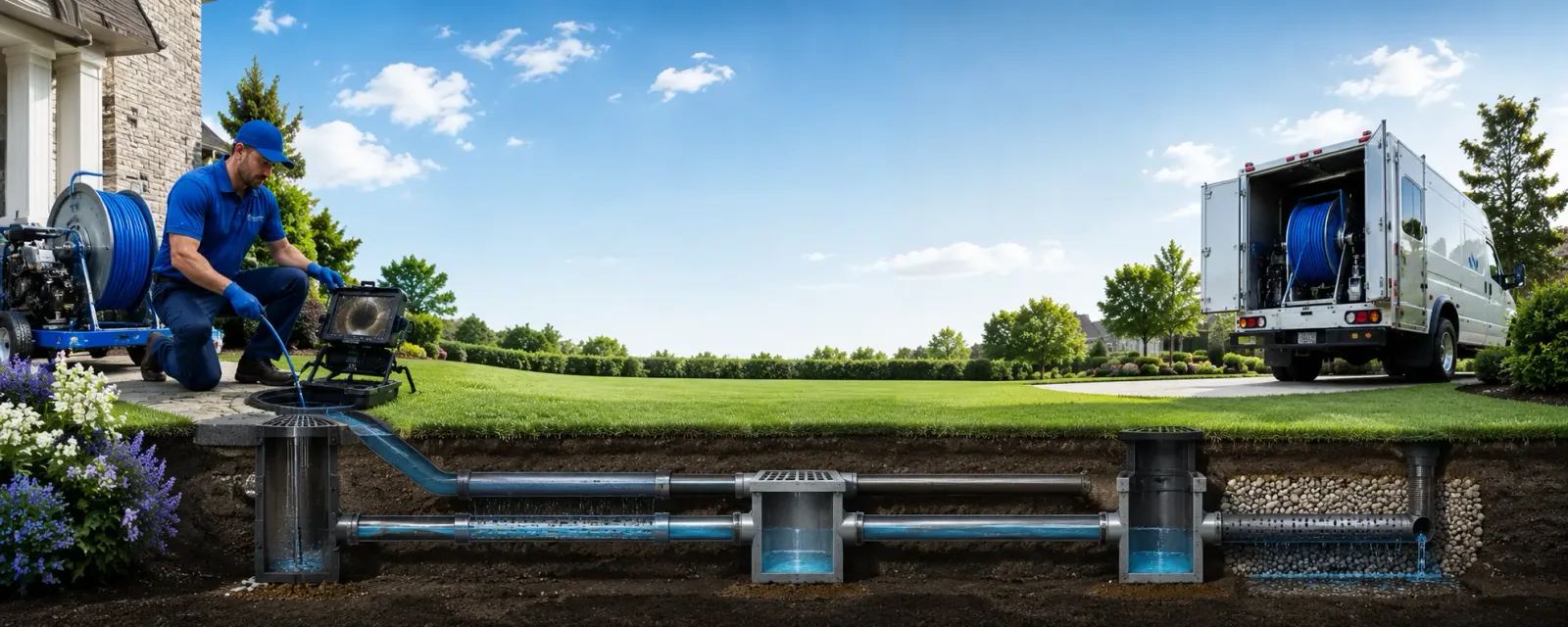 Outdoor drain cleaning information for Adams, OR